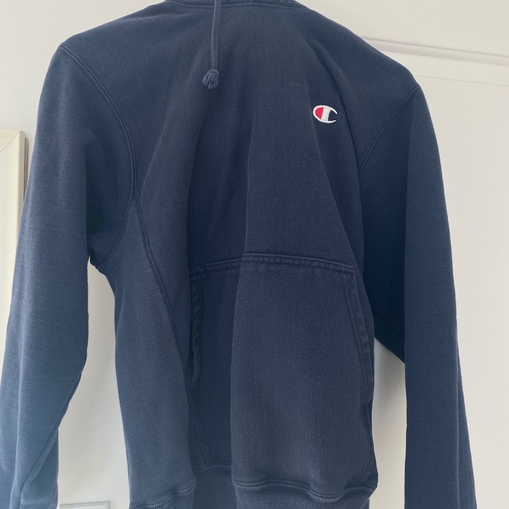 Champion Reverse Weave Navy Hoodie